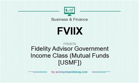 Fidelity Advisor Government Income Fund .